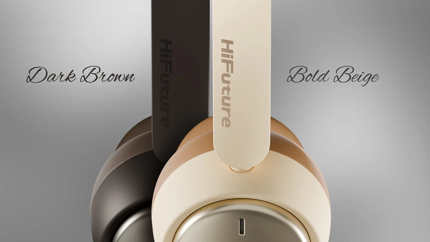 HIFUTURE TURBO3 ON-EAR ANC WIRELESS LATTE
