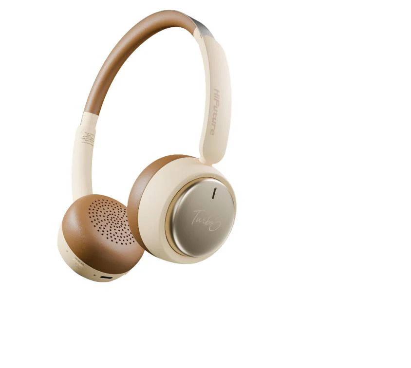 HIFUTURE TURBO3 ON-EAR ANC WIRELESS LATTE