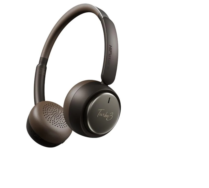 HIFUTURE AUDIFONOS TURBO3 ON-EAR ANC WIRELESS BROWN