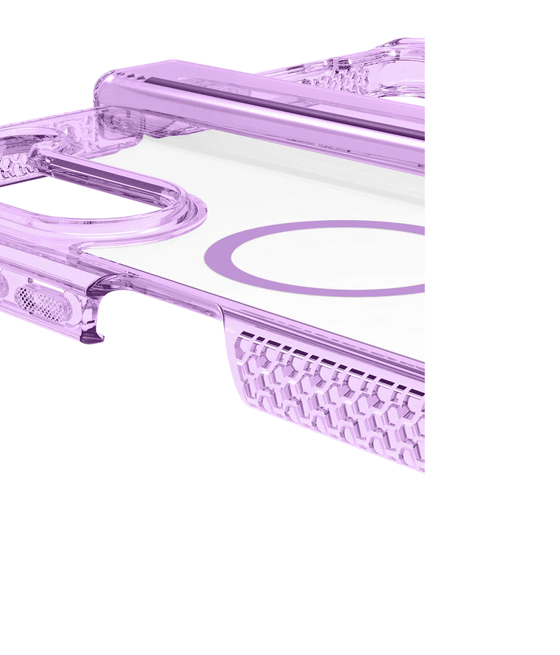 ITSKINS HYBRID CLEAR MAGSAFE GALAXY Z FOLD 5 TRANSPARENTE/MORADO