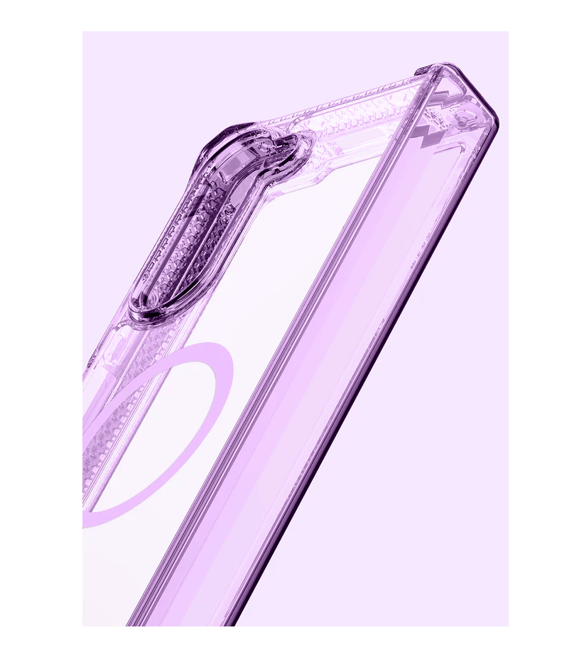 ITSKINS HYBRID CLEAR MAGSAFE GALAXY Z FOLD 5 TRANSPARENTE/MORADO