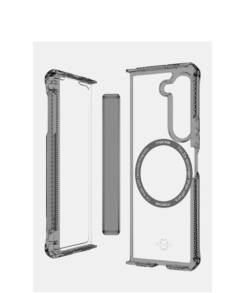 L-ITSKINS HYBRID CLEAR MAGSAFE GALAXY Z FOLD 5 TRANSPARENTE/SMOKE