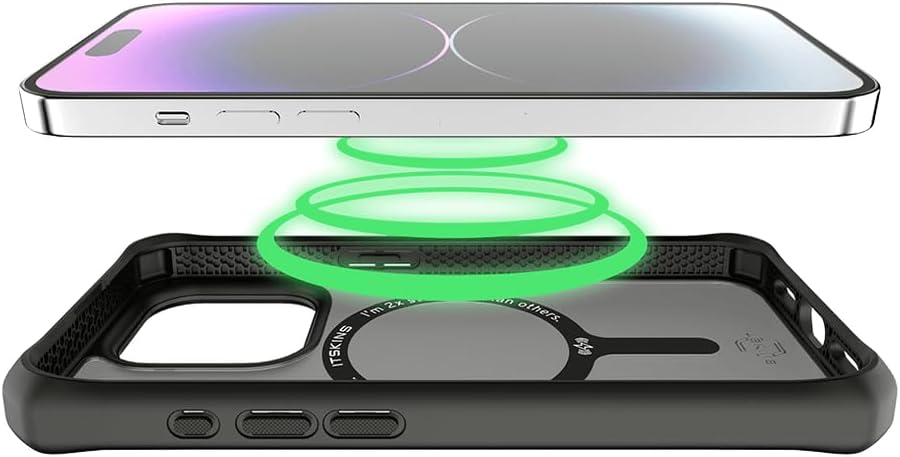 ITSKINS HYBRID STAND IPHONE 15 PRO NEGRO