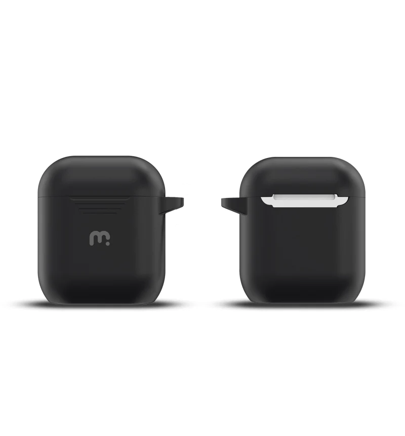 L-MYBAT PRO SILICONE ESTUCHE PCON CLIP PARA APPLE AIRPODS 2 NEGRO