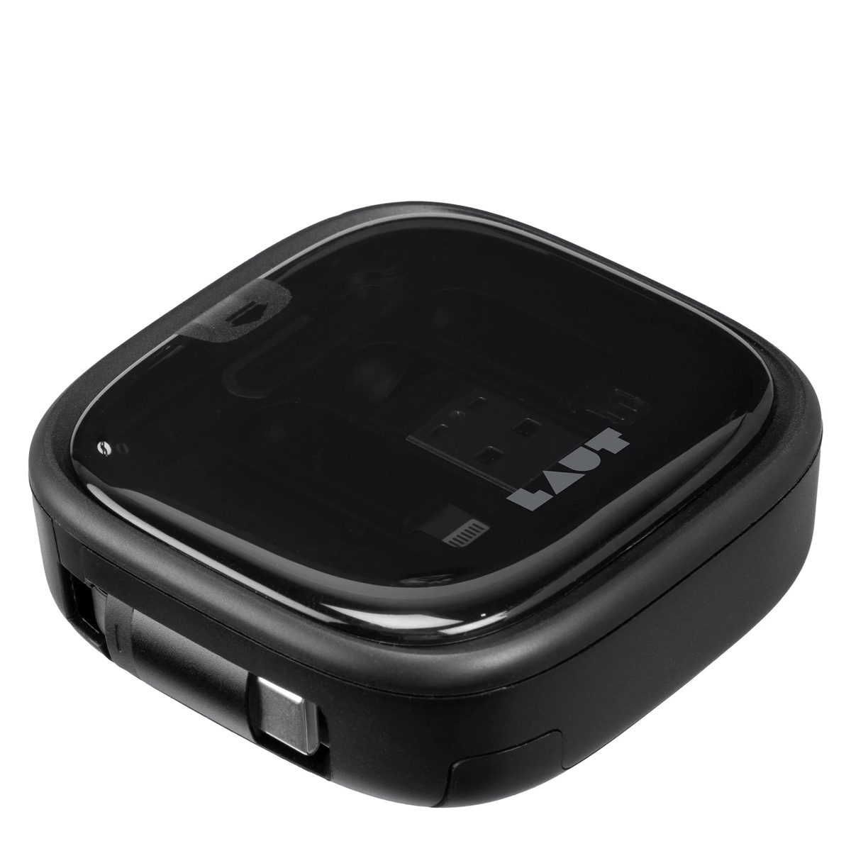 LAUT LINK MINI CAJA CON CABLE/ADAPTADORES 60W NEGRO