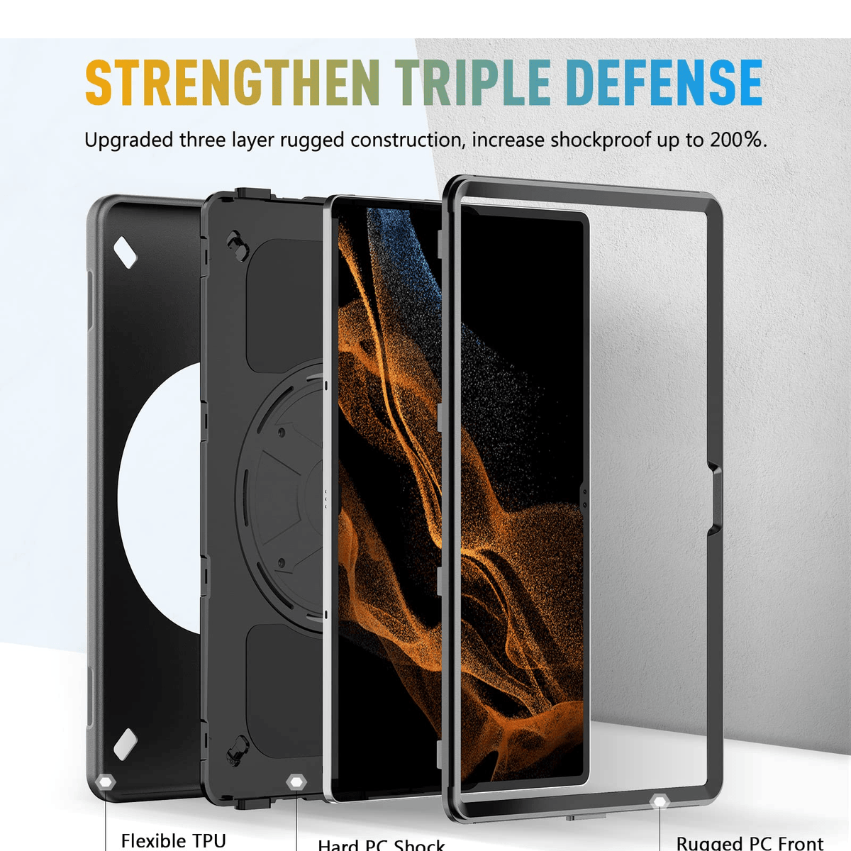 L-MIESHERK SHOCKCASE GALAXY TAB S8 ULTRA