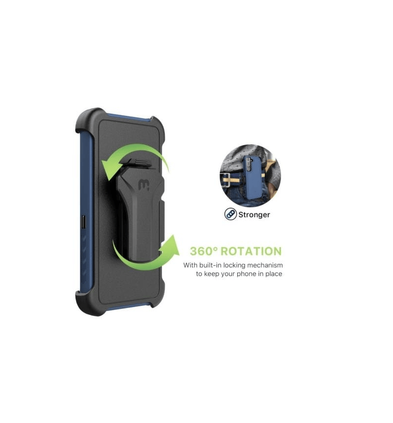 L-MYBAT MAVERICK ANTIMICROBIAL CON HOLSTER GALAXY S22 AZUL