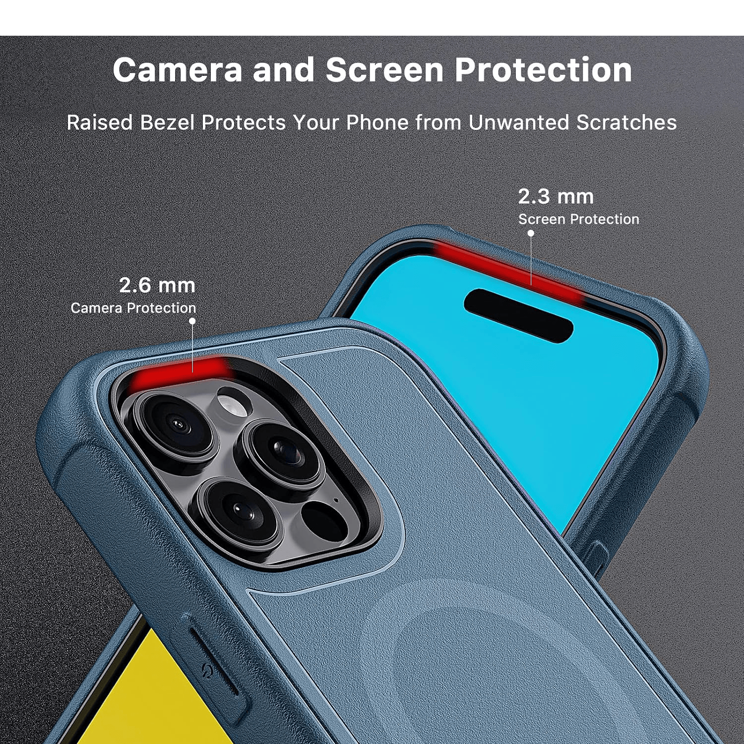 MYBAT MAVERICK ANTIMICROBIAL MAGSAFE CON HOLSTER IPHONE 16 PRO AZUL