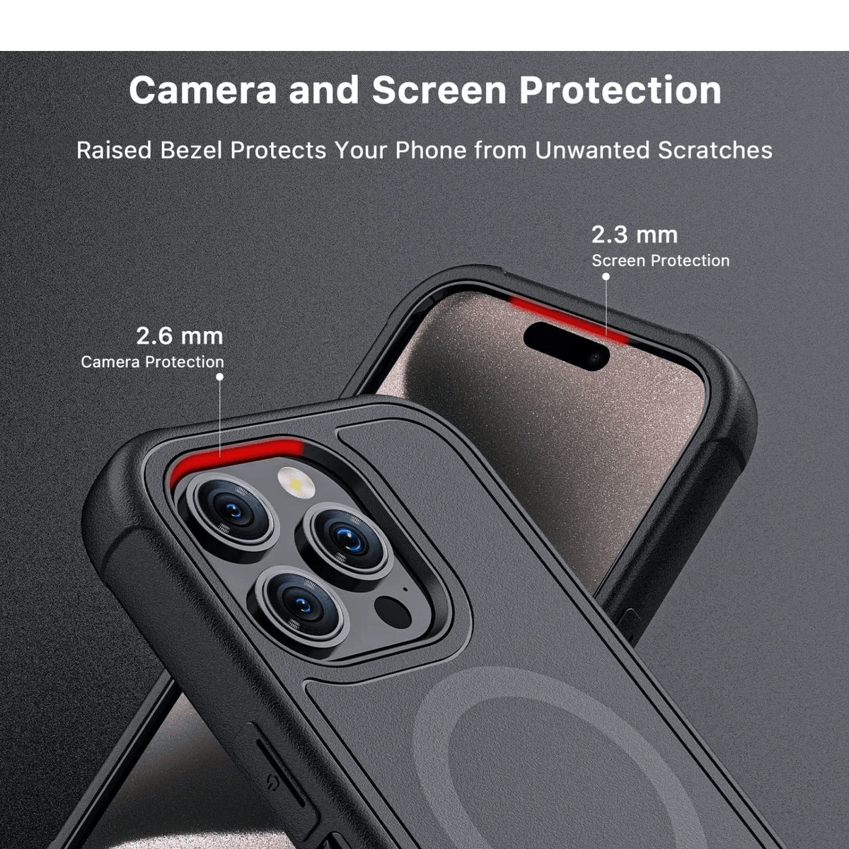 MYBAT MAVERICK ANTIMICROBIAL MAGSAFE CON HOLSTER IPHONE 16 PRO NEGRO