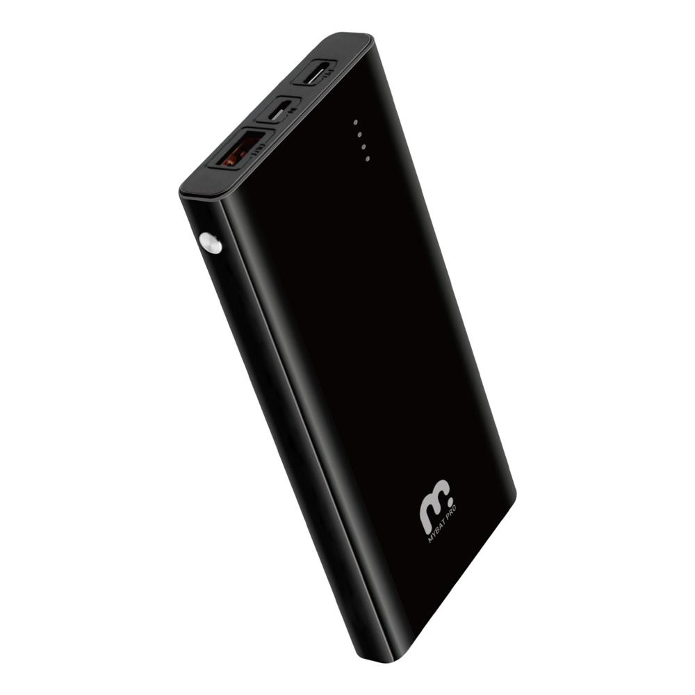 Power bank MyBat Pro 10,000 mAh 20W cargando un smartphone