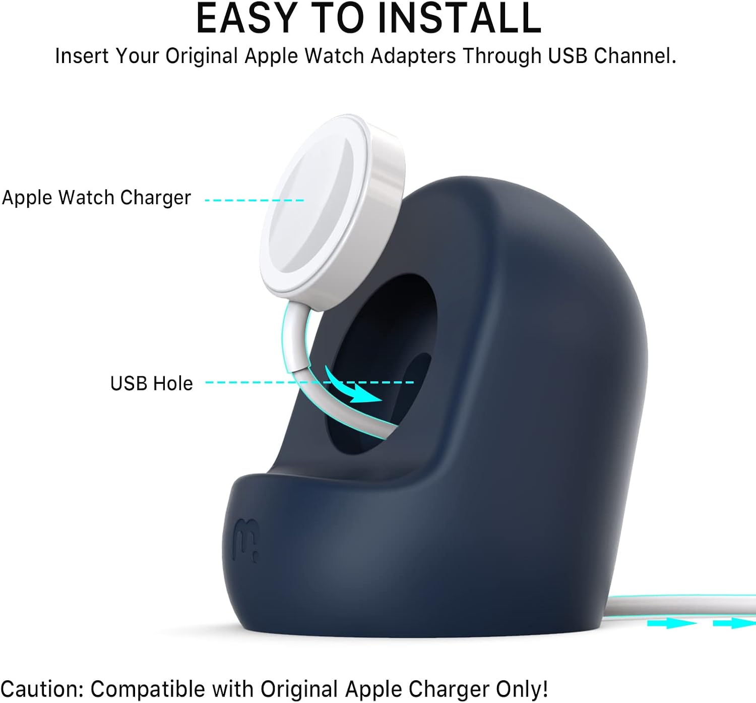 L-MYBAT PRO SILICONE CHARGING STAND PARA APPLE WATCH BLANCO
