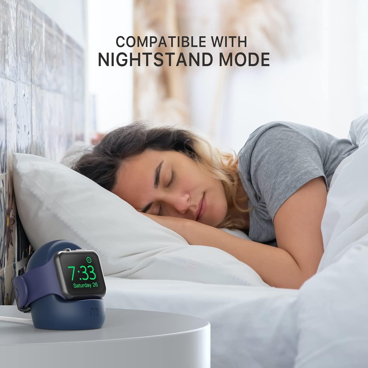 L-MYBAT PRO SILICONE CHARGING STAND PARA APPLE WATCH BLANCO