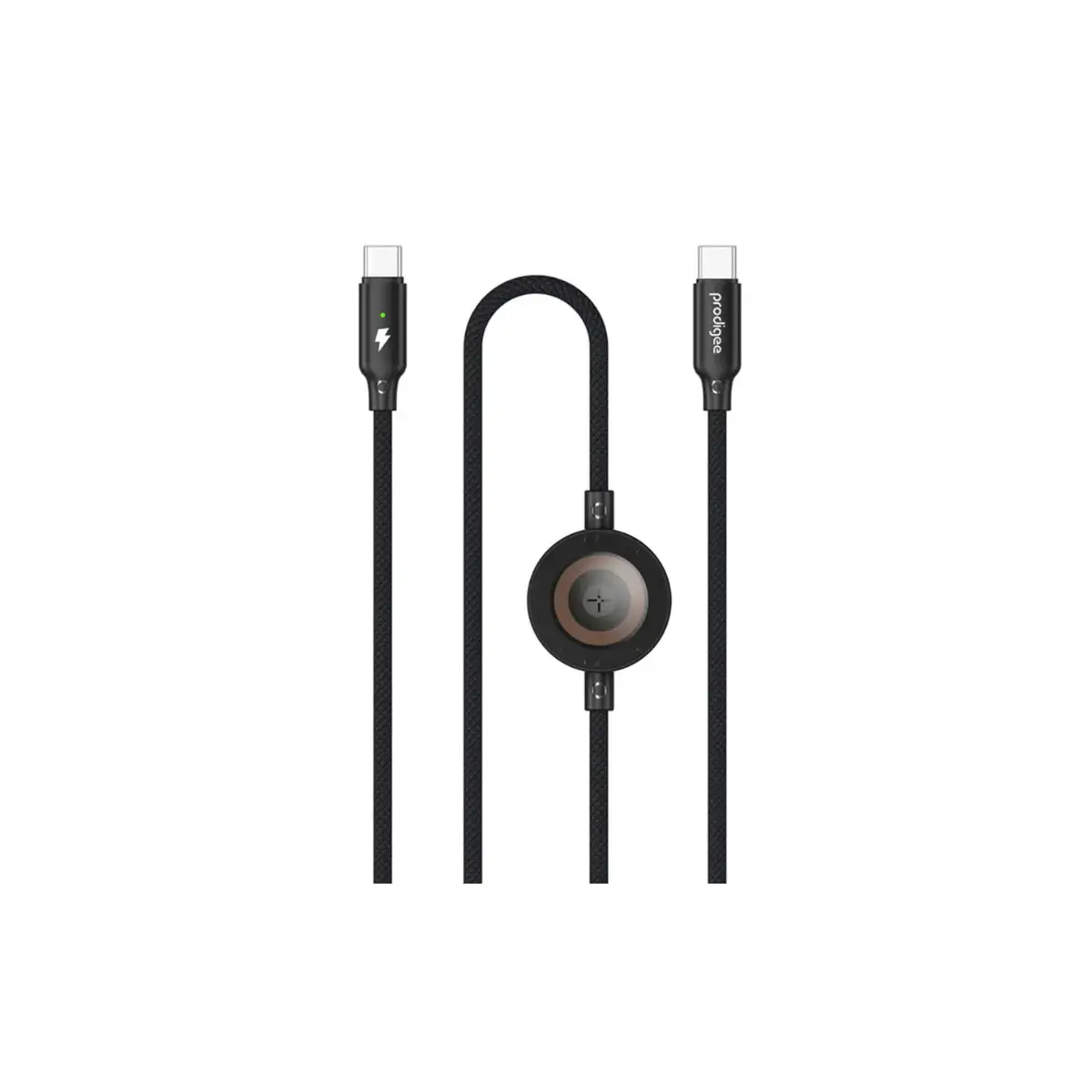 PRODIGEE CABLE DUAL ENERGEE TIPO C + iWATCH NEGRO