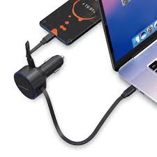 PRODIGEE ENERGEE RETRACT-IT CARGADOR DE CARRO 60W TIPO C NEGRO
