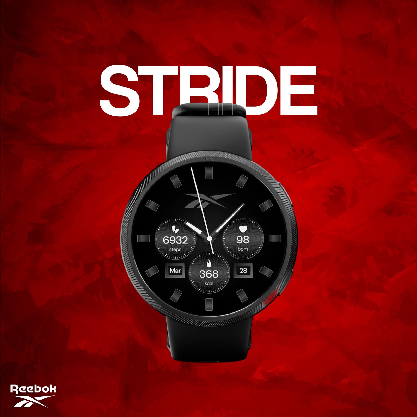 REEBOK STRIDE SMARTWATCH VICTORY GOLD