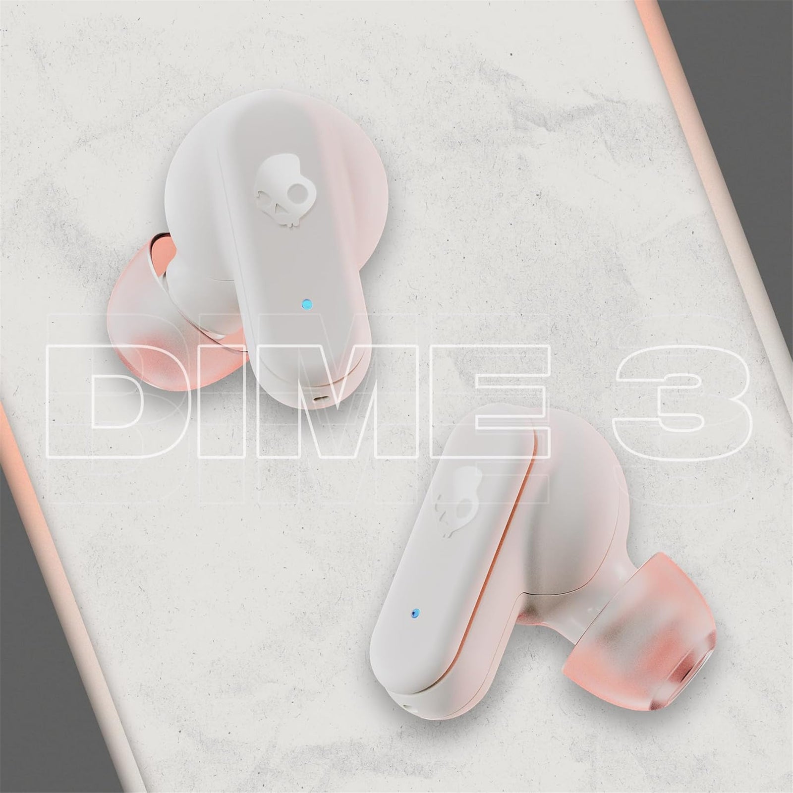 SKULLCANDY DIME 3 TRUE WIRELESS BONE ORANGE GLOW