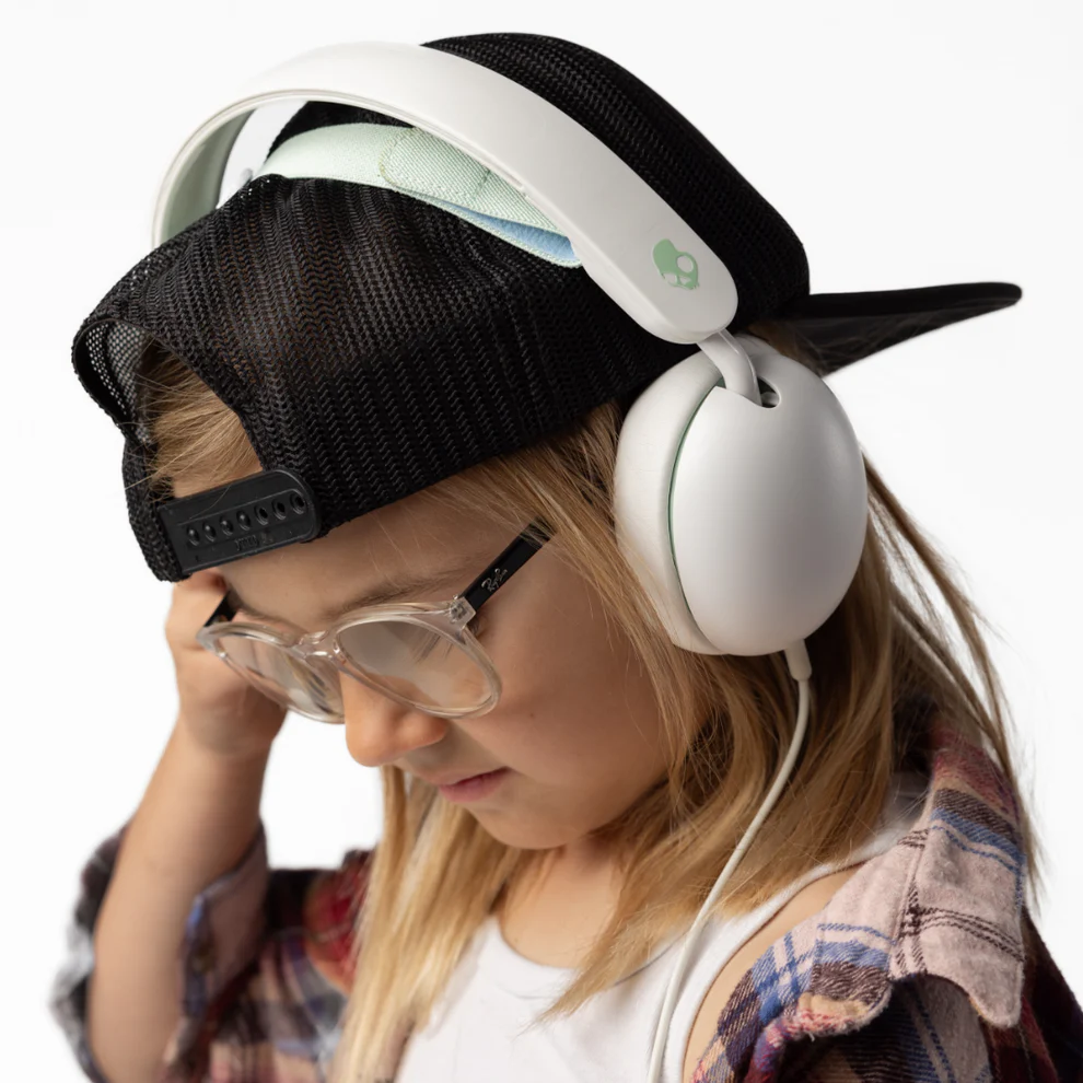SKULLCANDY GROM KIDS CON CABLE BONE SEAFOAM