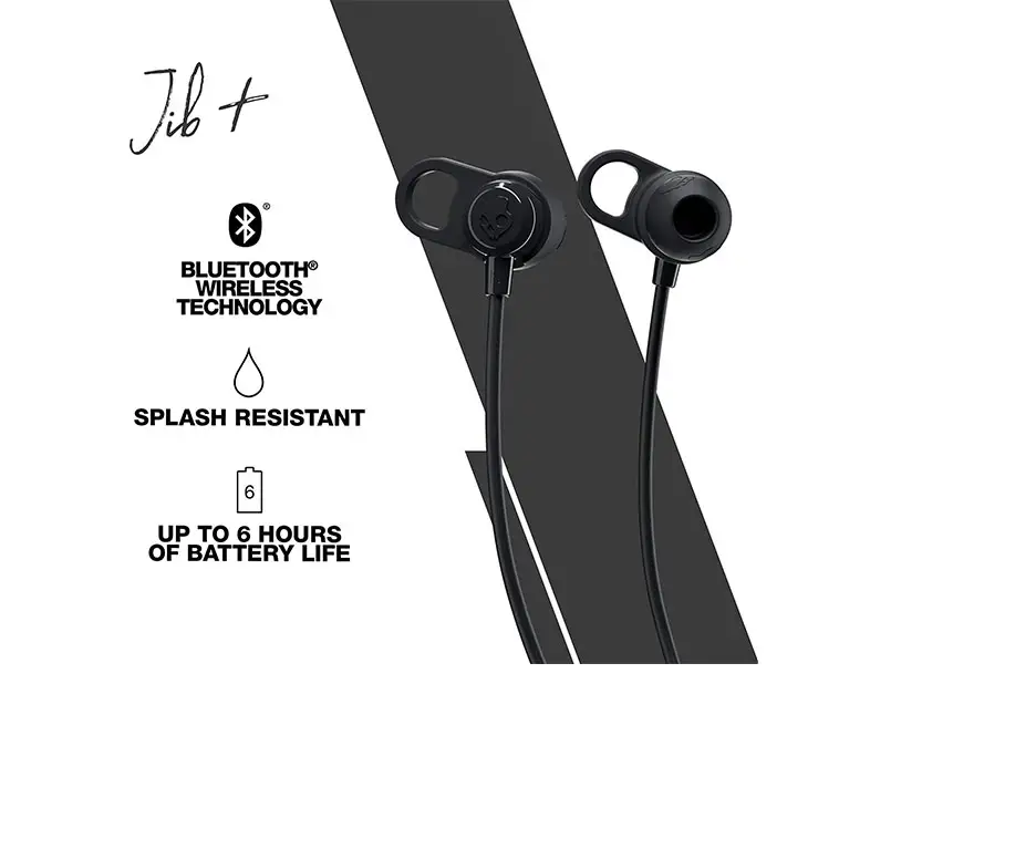 SKULLCANDY JIB+ WIRELESS AUDIFONO BLUETOOTH NEGRO