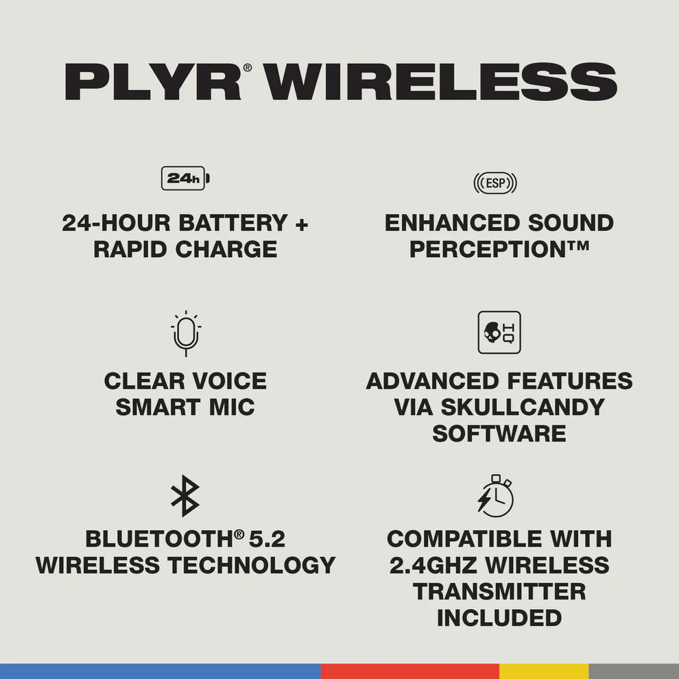 SKULLCANDY PLYR AUDIFONOS GAMING MULTIPLATAFORMA DIGI WIRELESS NEGRO