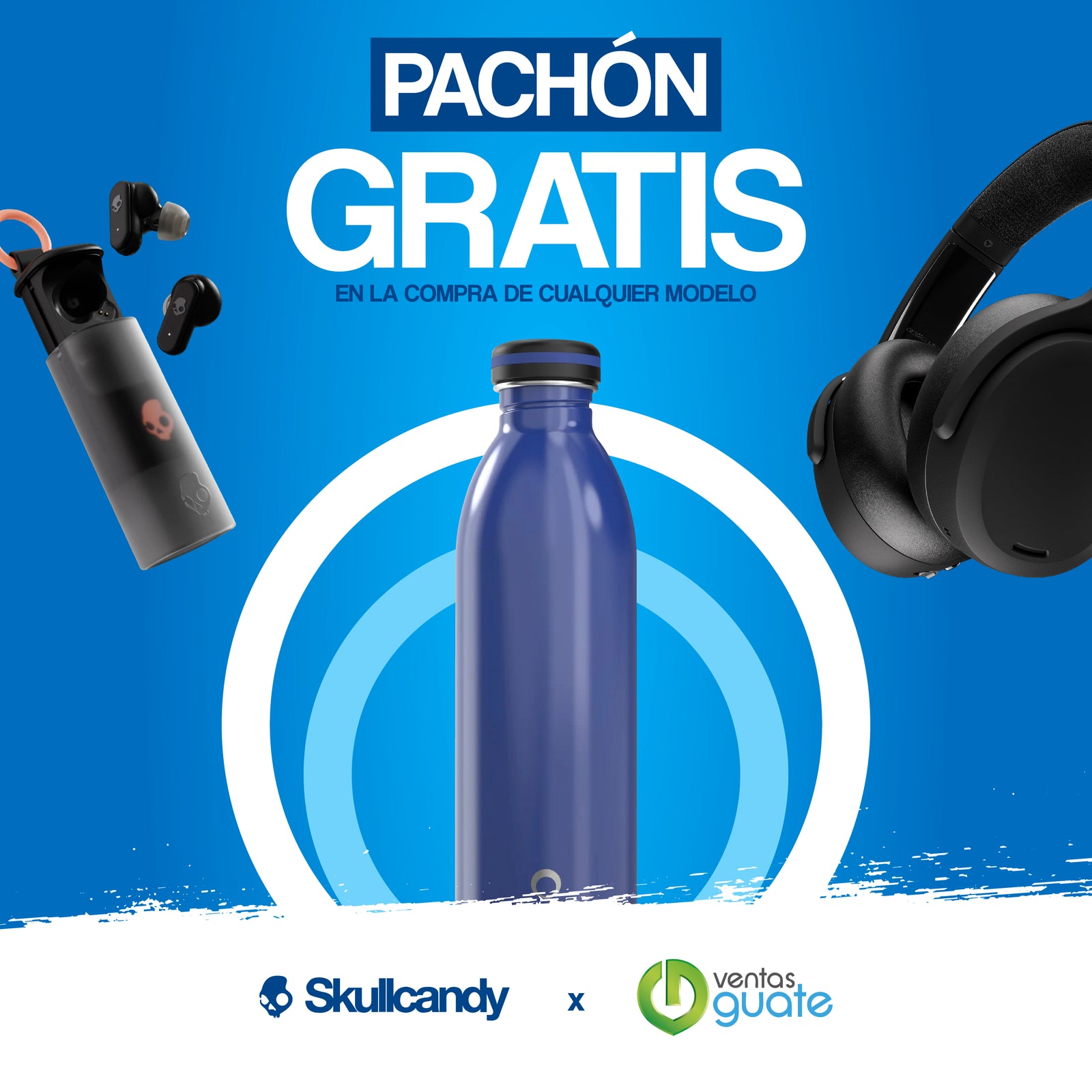 SKULLCANDY KILO COMPACT SPEAKER GRIS/CELESTE