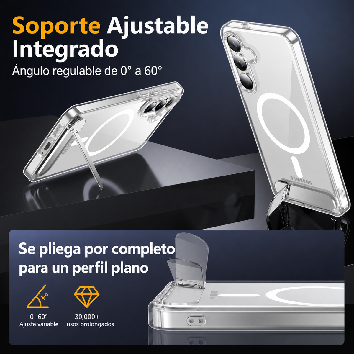 Spidercase Funda Magnética para Samsung Galaxy S25 FE