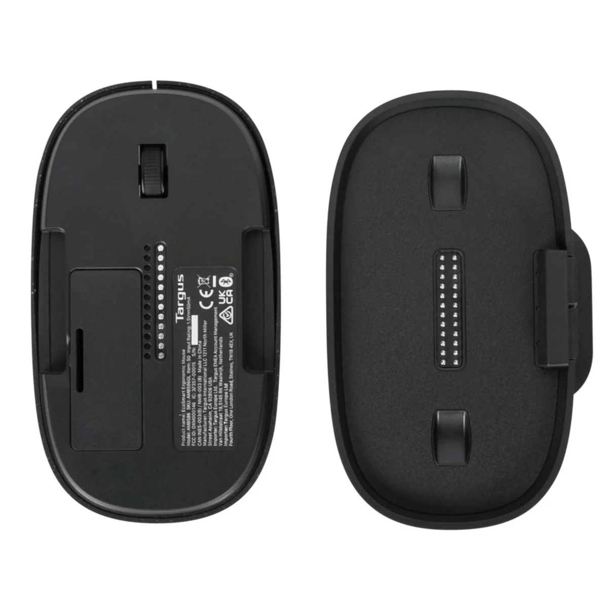 Targus ErgoFlip Mouse EcoSmart - Ratón Ergonómico Inalámbrico