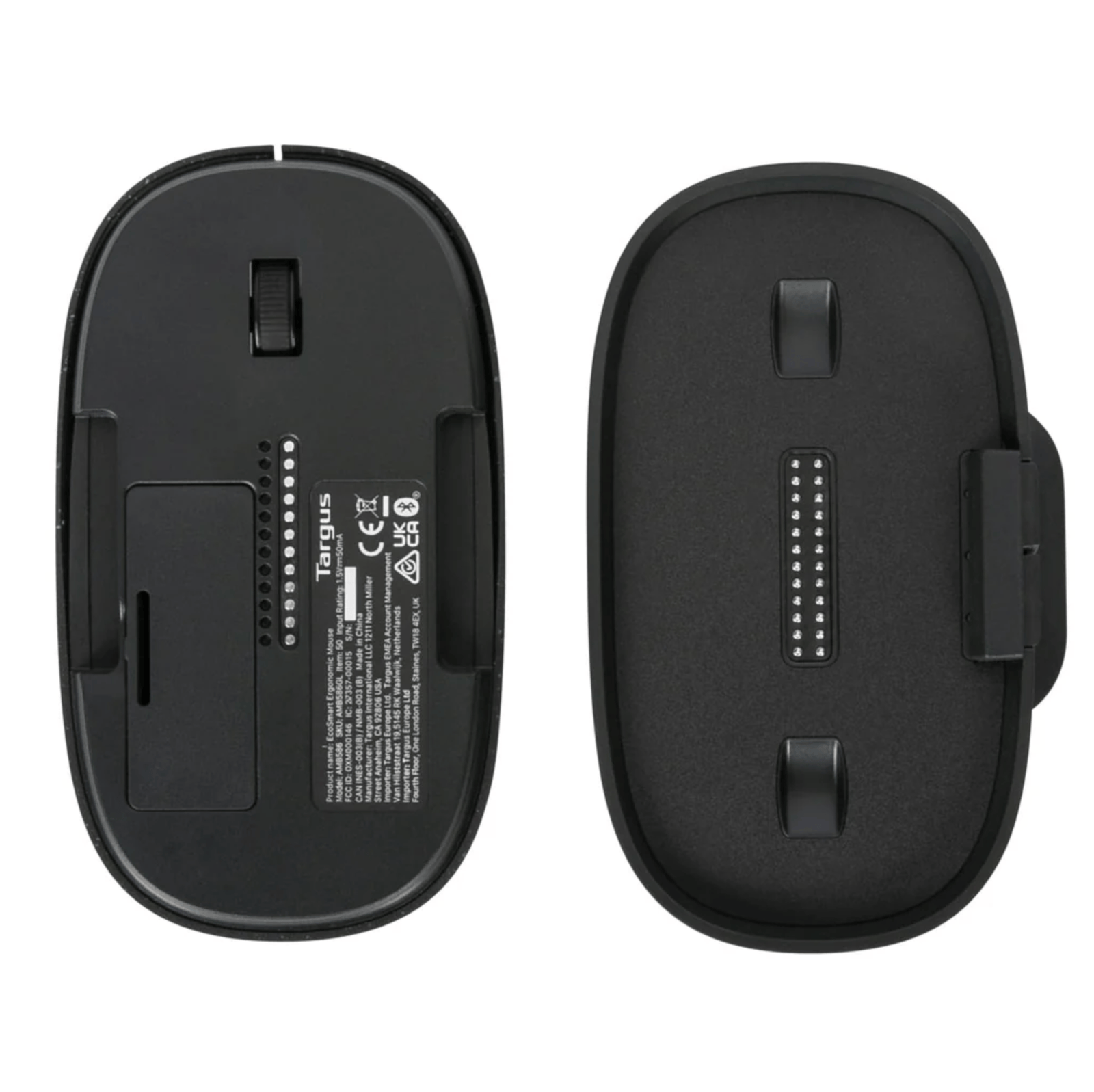Targus ErgoFlip Mouse EcoSmart - Ratón Ergonómico Inalámbrico