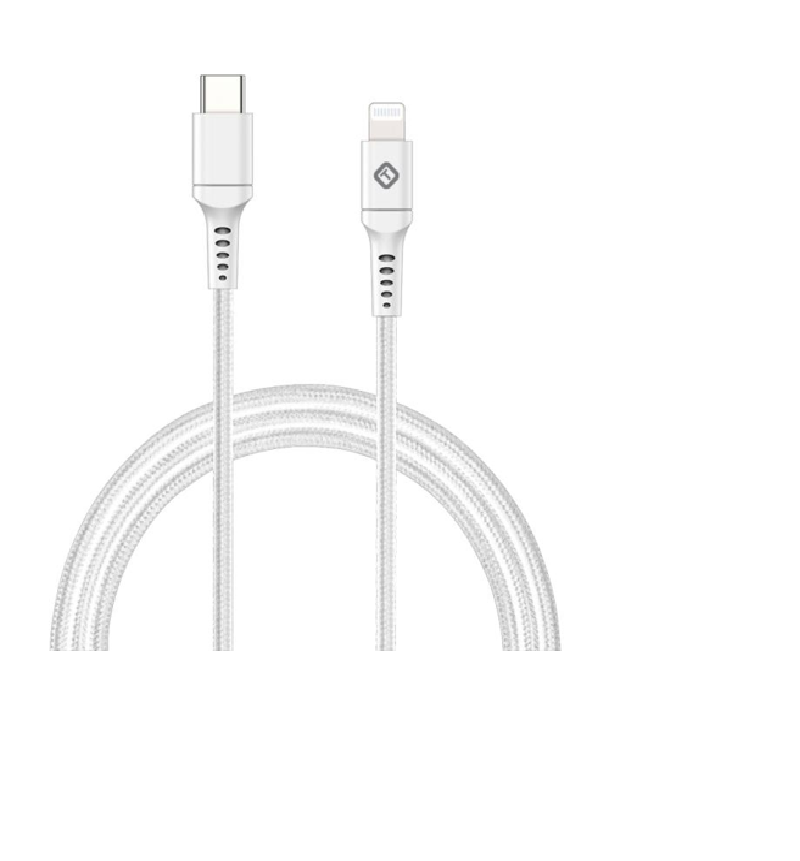 L-TEKYA CABLE USB-C A LIGHTNING 10 PIES BLANCO