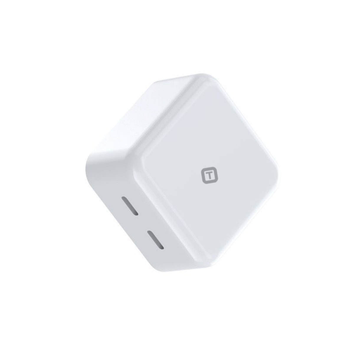 TEKYA CUBO DE CARGA PARED DUAL USB-C 35W BLANCO