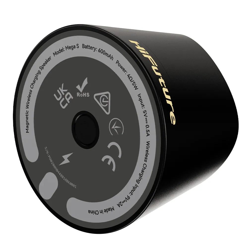 HIFUTURE MEGA S WIRELESS BOCINA CON CARGA INALAMBRICA NEGRO