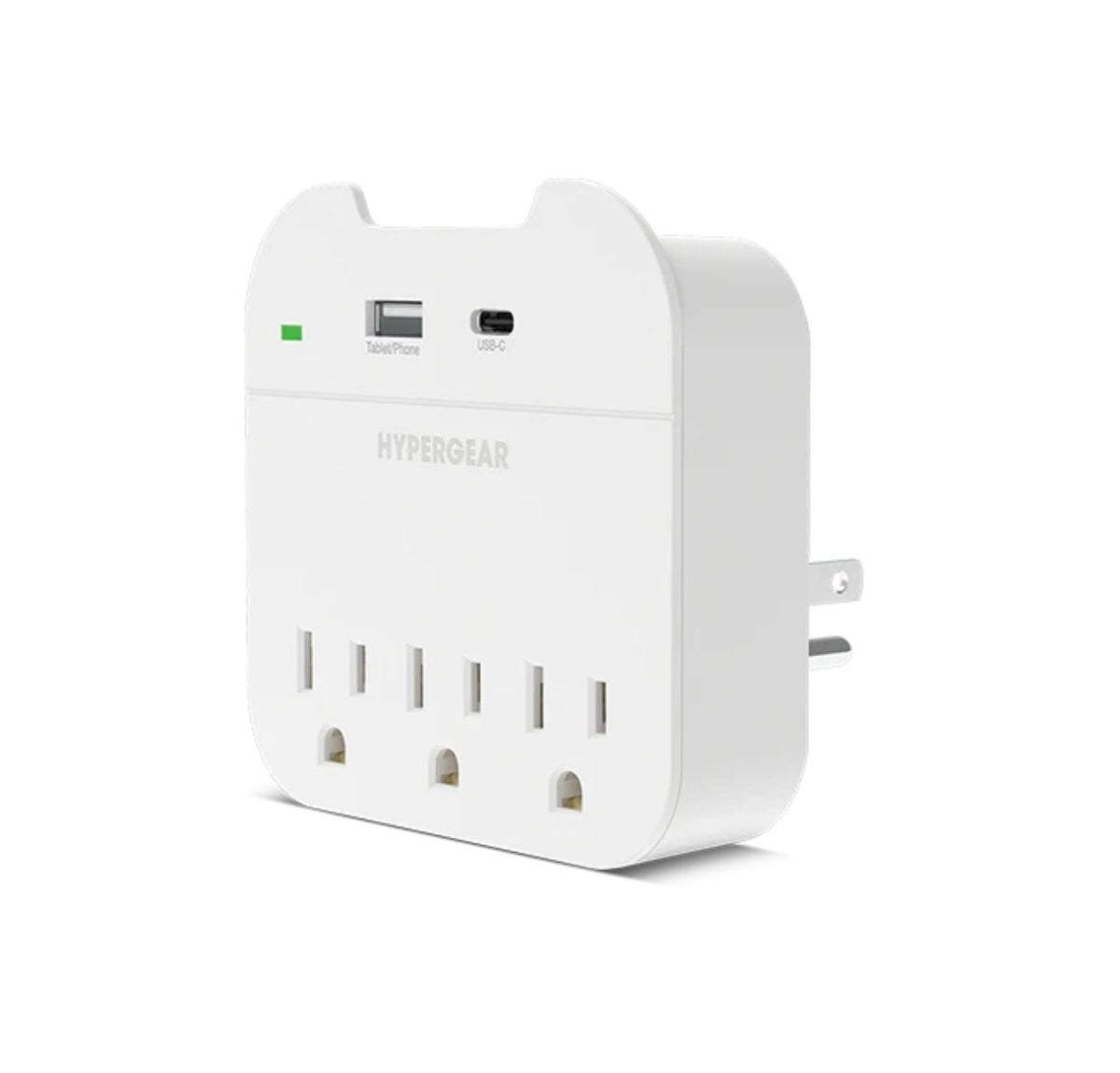 L-HYPERGEAR ADAPTADOR DE PARED USB Y USB-C BLANCO