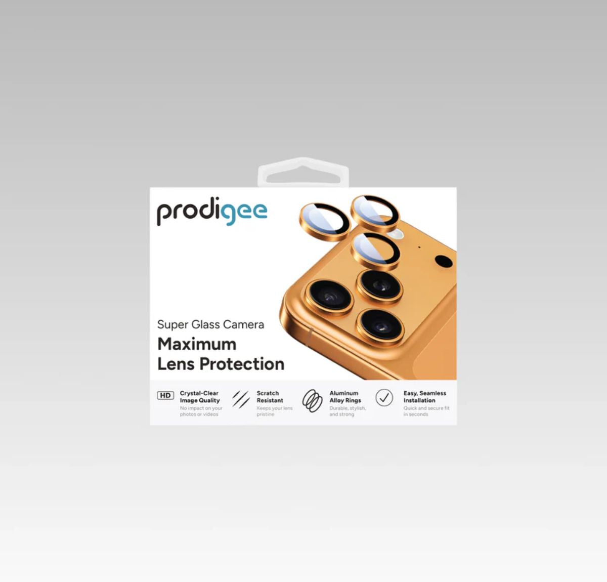 PRODIGEE SUPER GLASS CAMERA IPHONE 17 PRO / PRO MAX ORANGE