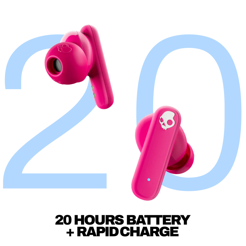 SKULLCANDY SMOKIN BUDS TRUE WIRELESS MIDNIGHT PINK