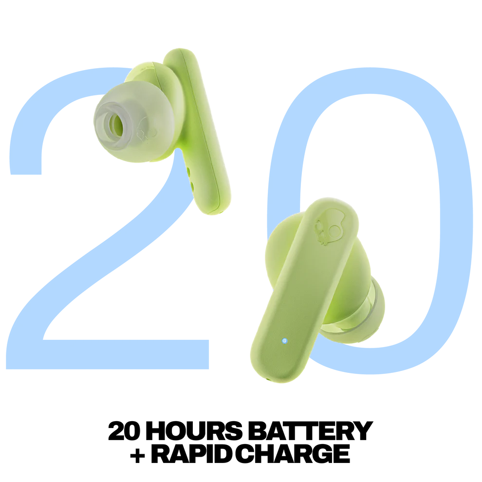 SKULLCANDY SMOKIN BUDS  INALÁMBRICOS VERDE