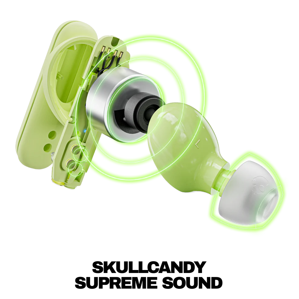 SKULLCANDY SMOKIN BUDS  INALÁMBRICOS VERDE