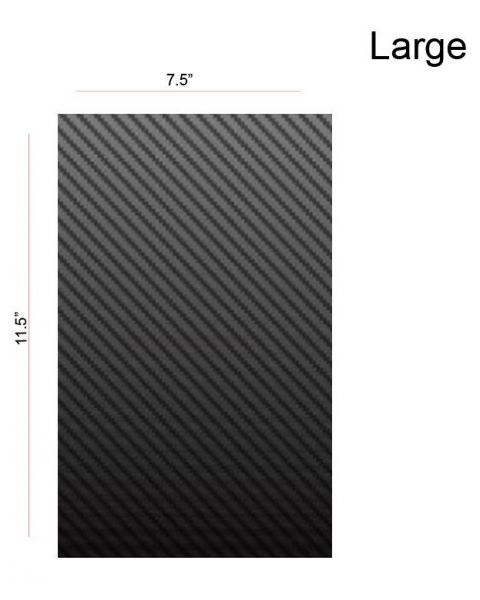 PROTECTION PRO INFINITY LAMINA GRANDE DISE√ëO FIBRA DE CARBONO NEGRO