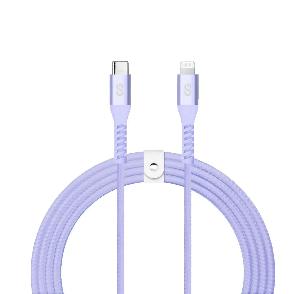 LOGiiX VIBRANCE BRAID 1.2m USB-C to LIGHTNING LAVENDER