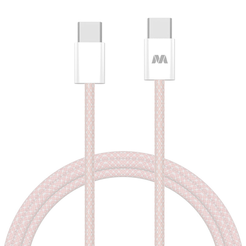 L-MYBAT CABLE PREMIUM USB-C A USB-C ROSADO
