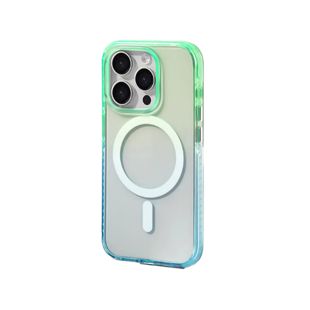CLICK CLEAR OMBRE MAGSAFE IPHONE 16 PRO MAX VERDE/AZUL