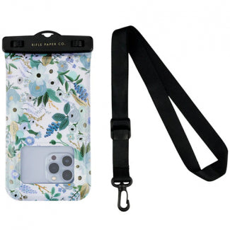 RIFLE PAPER CO WATERPROOF FLOATING POUCH GARDEN AZUL
