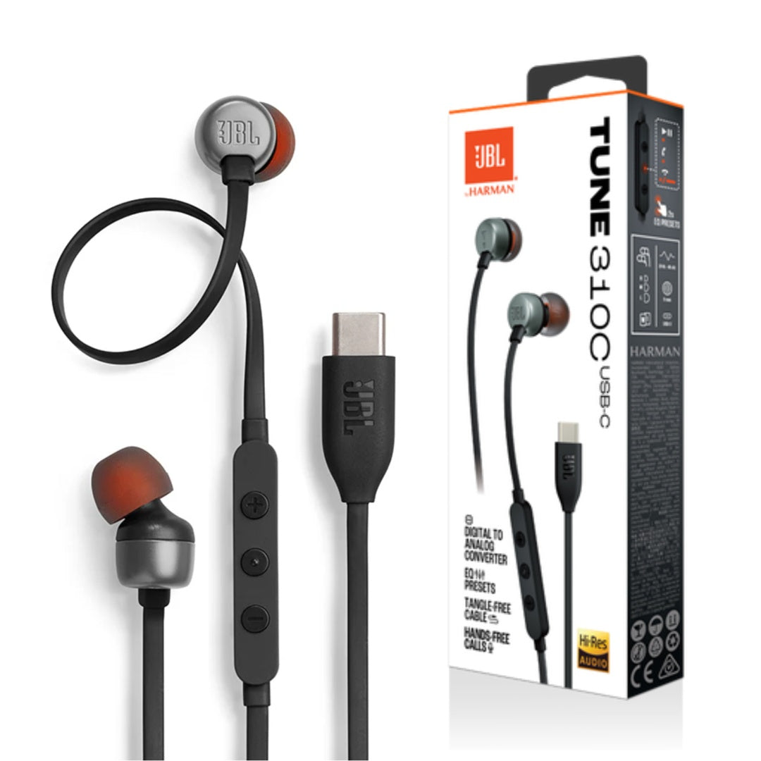 JBL TUNE 310C EARBUDS USB-C BLACK