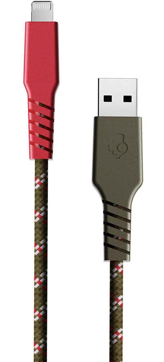 L-SKULLCANDY LINE PLUS CABLE SUB A LIGHTNING ROJO / CAFE