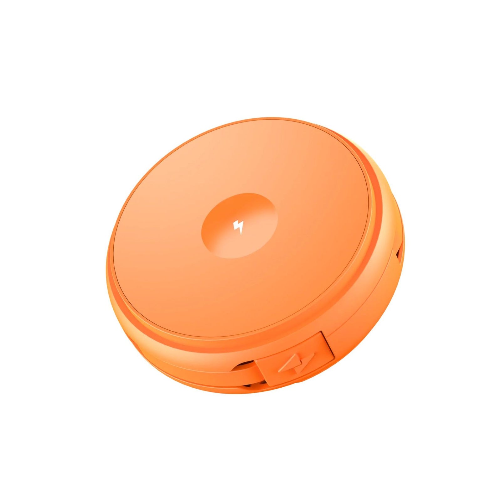 FUNCTION 2 IN 1 RETRACTABLE CABLE USB-C TO USB-C 60W WITH WIRELESS CHARGER ORANGE