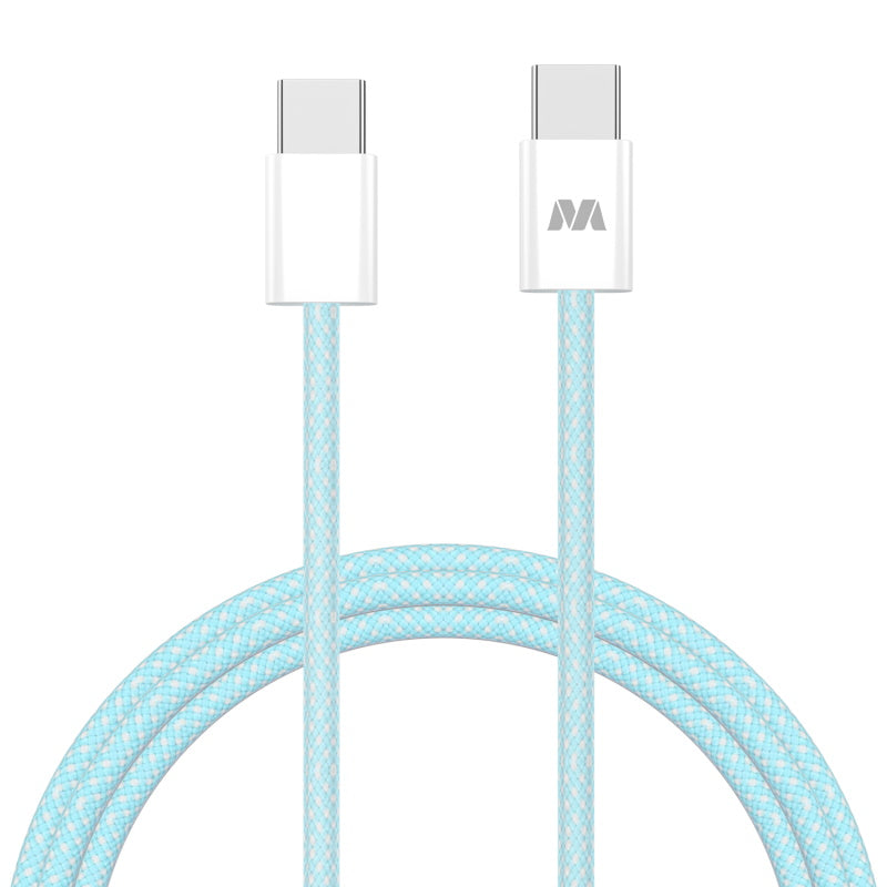 L-MYBAT CABLE PREMIUM USB-C A USB-C CELESTE