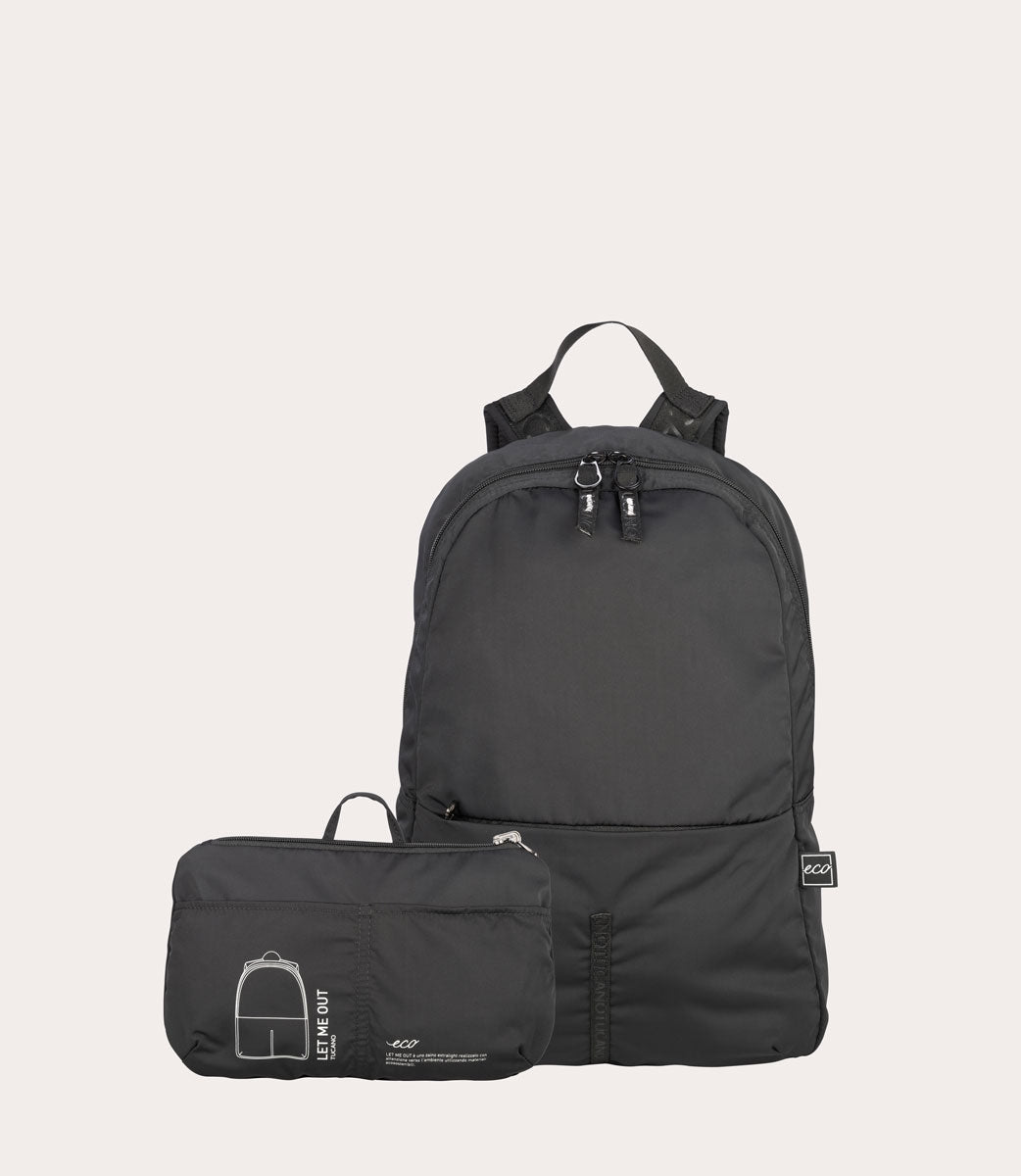 L-TUCANO LET ME OUT FOLDABLE BACKPACK NEGRO
