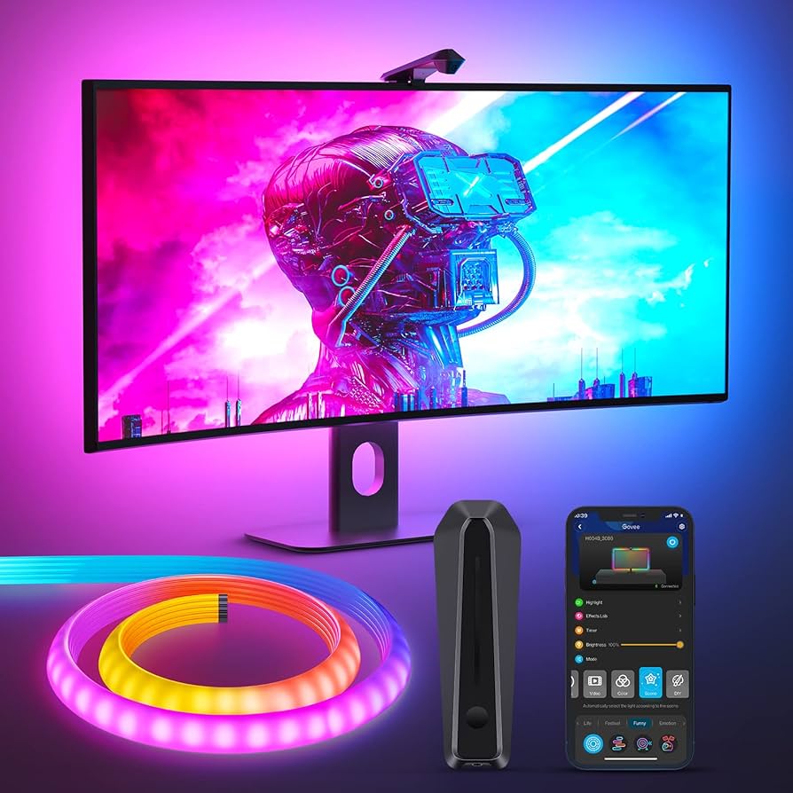 Govee DreamView G1 cámara y tira LED para monitor 24 a 32 pulgadas Guatemala